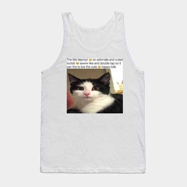 The Litle Tiepnsy So Adornale And Cutest Tootsit Aww Like And Double Tap So It Can The To Live The Cute Happy kdb Tank Top by casserolestan